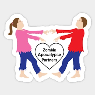 Zombie Apocolypse Partners Sticker